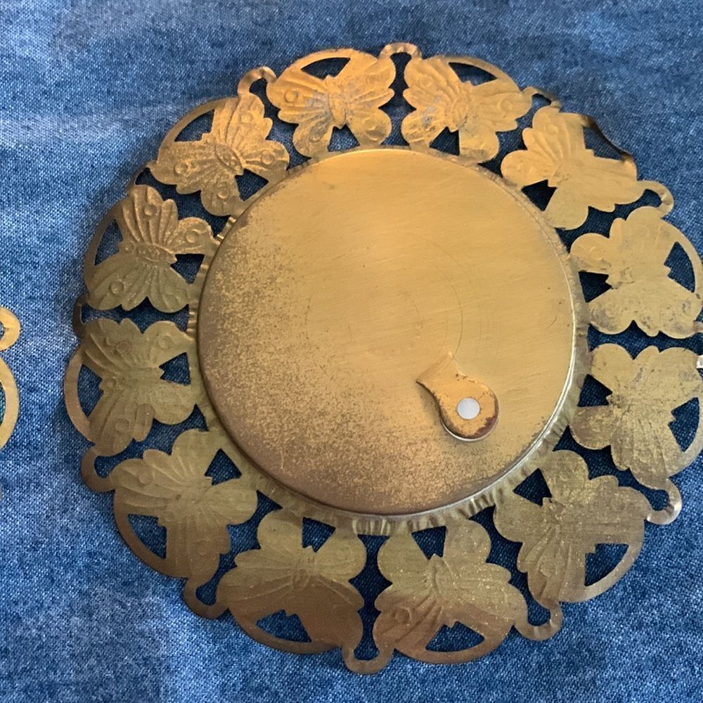 Set of three vintage floral plates - Picture 6 of 6